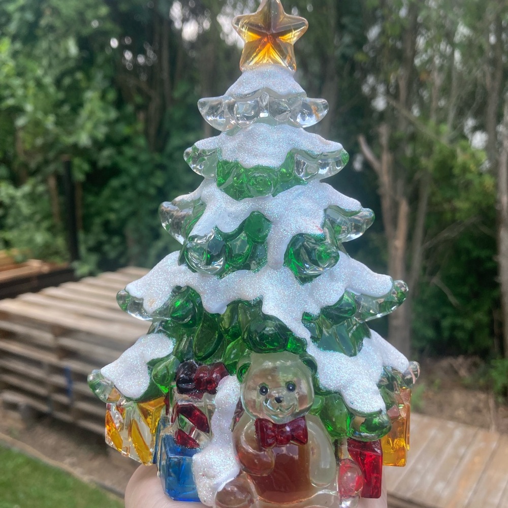 Vintage Christmas Tree Night Light Decor